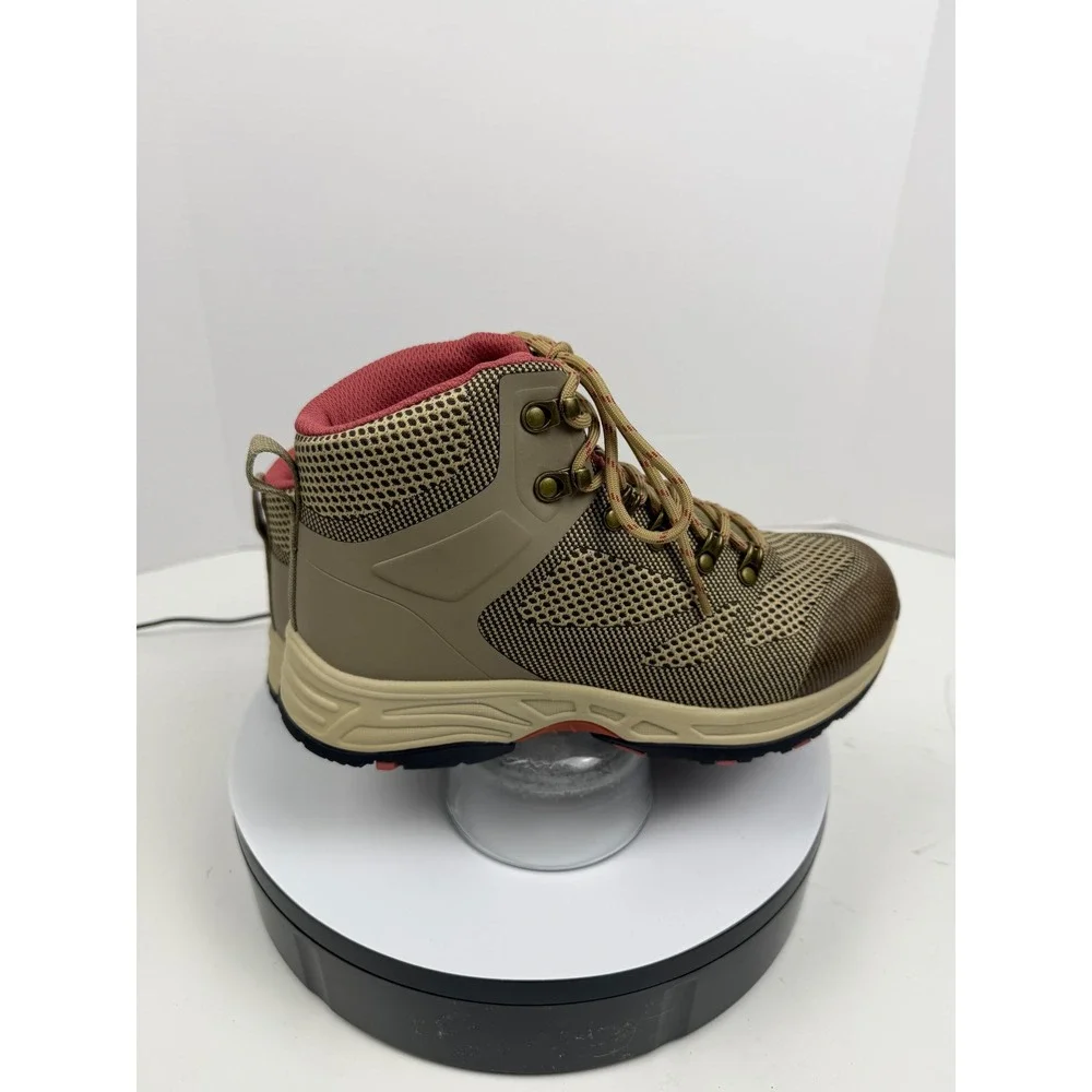 Propét Women's Orthopedic‎ Mid Hiking Boots Ankle Support Brown Pink 7.5 M (B)